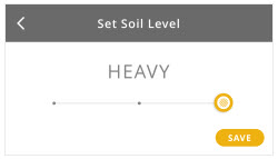 Soil level option for front load option
