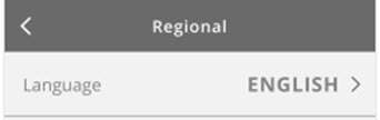 Language selection under regional option